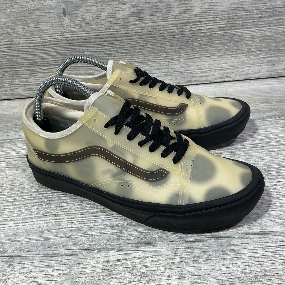 Vans ComfyCush Slip-SK UV Ink Mens Size 8 Beige Black Athletic Shoes Sneakers